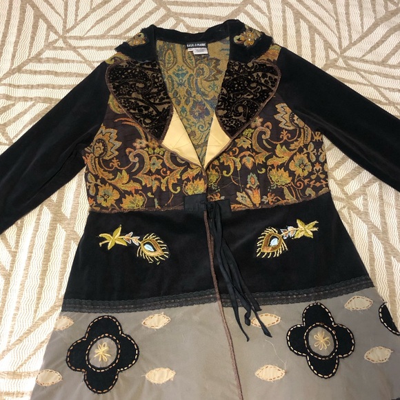 Basil & Maude Embroidered Velvety “Stevie Nicks” Jacket - Picture 13 of 16